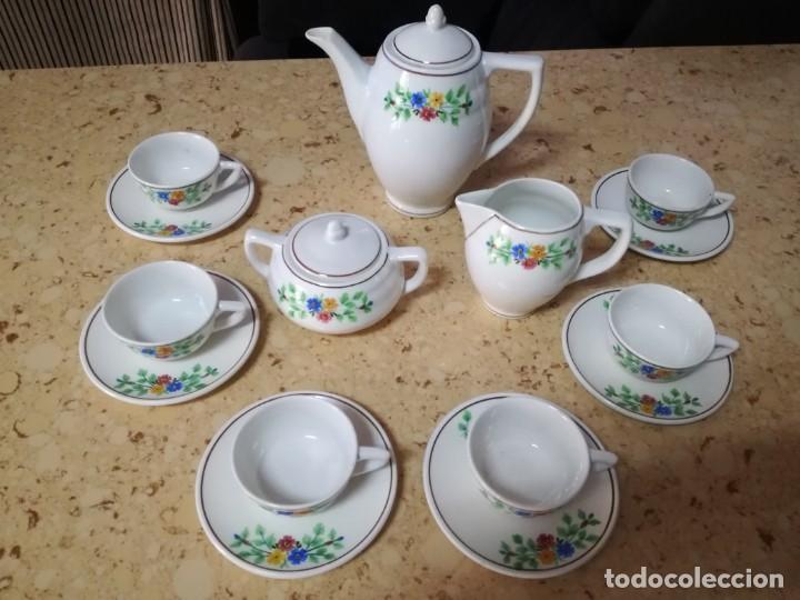 Antig&uuml;edades: JUEGO DE CAF&Eacute; ANTIGUO 6 SERVICIOS. - Foto 3
