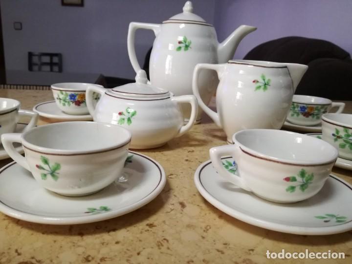 Antig&uuml;edades: JUEGO DE CAF&Eacute; ANTIGUO 6 SERVICIOS. - Foto 6