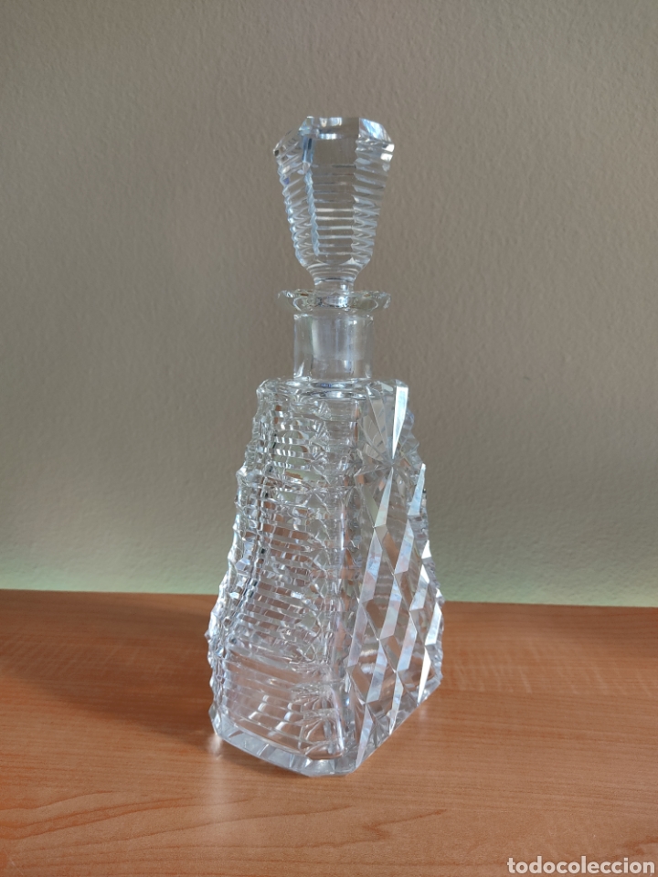 Antig&uuml;edades: Elegante botella licorera de cristal - Foto 3