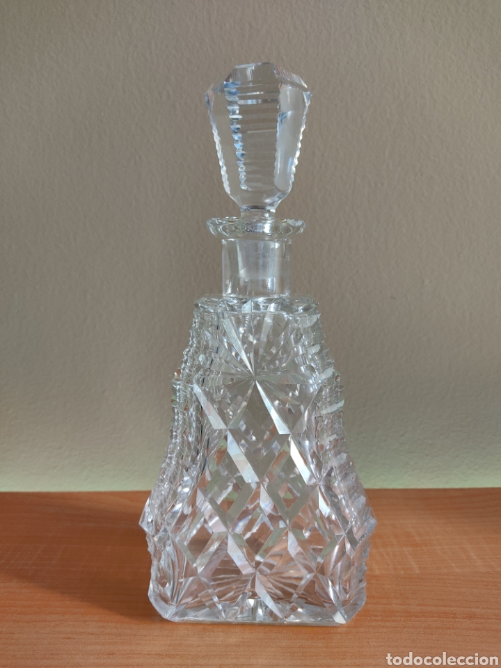 Antig&uuml;edades: Elegante botella licorera de cristal - Foto 4