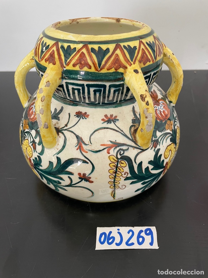Antig&uuml;edades: Antiguo jarron de Loza - Foto 2