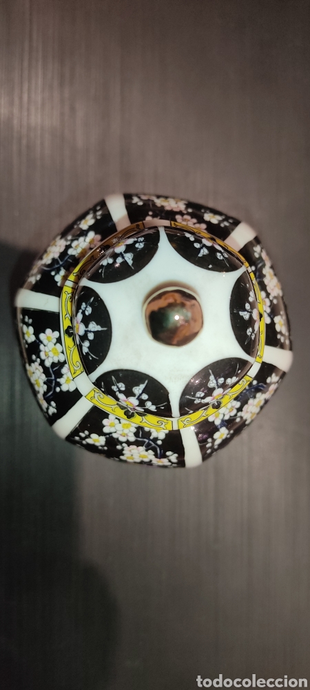 Antig&uuml;edades: Precioso tibor de Jap&oacute;n. Hexagonal. - Foto 6