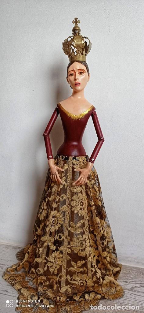 Antig&uuml;edades: Virgen candelero vestir - Foto 3