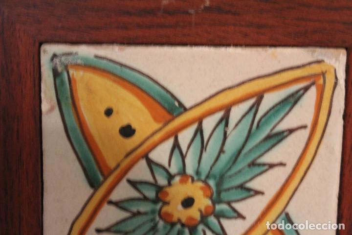 Antig&uuml;edades: azulejo de catalan enmarcado - Foto 3