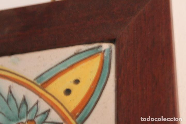 Antig&uuml;edades: azulejo de catalan enmarcado - Foto 3