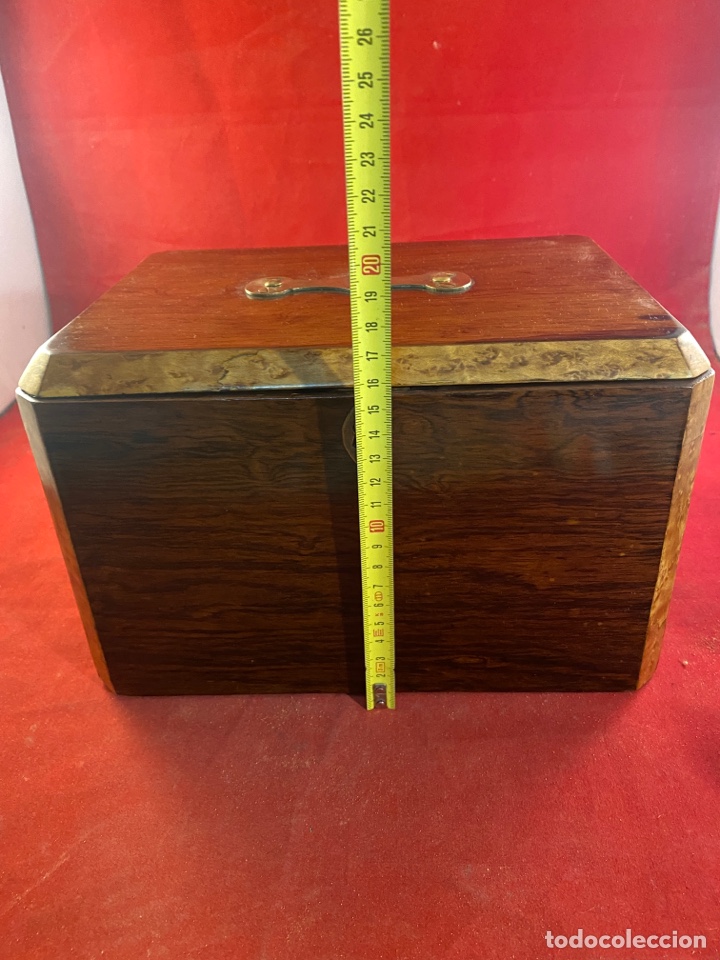 Antig&uuml;edades: Caja de madera noble - Foto 7
