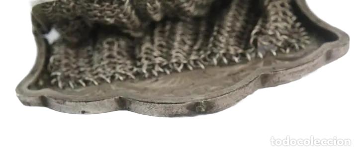 Antigüedades: Precioso monedero compartimentado en plata, fines s XIX - 8x6.5cm - 67gr. Falta un botón - Foto 4 - 221996160