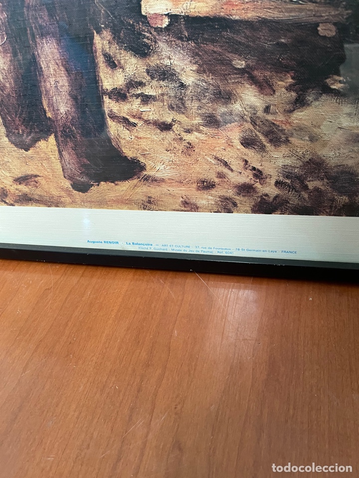 Antig&uuml;edades: LAMINA ENMARCADA - LA BALANCOIRE - Foto 2