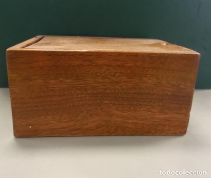Antig&uuml;edades: caja inglesa roble para tabaco - Foto 2