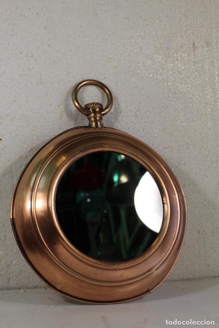 Antig&uuml;edades: vintage espejo reloj de bolsillo - Foto 4