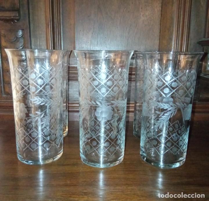 Antiguo Y Exclusivo Juego De Vasos De Cristal T Vendido En Venta Directa 257595655 