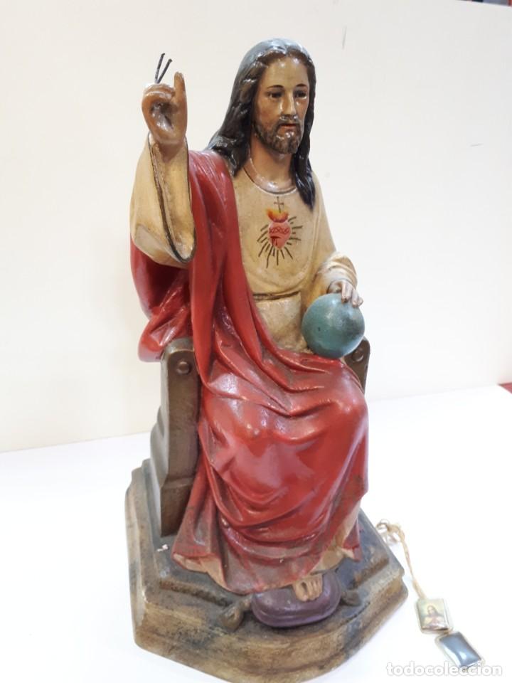 Antig&uuml;edades: Sagrado Coraz&oacute;n escayola. - Foto 2