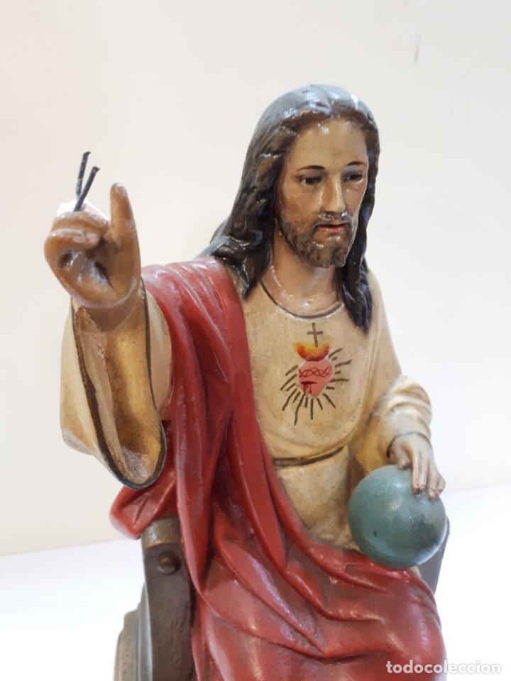 Antig&uuml;edades: Sagrado Coraz&oacute;n escayola. - Foto 5