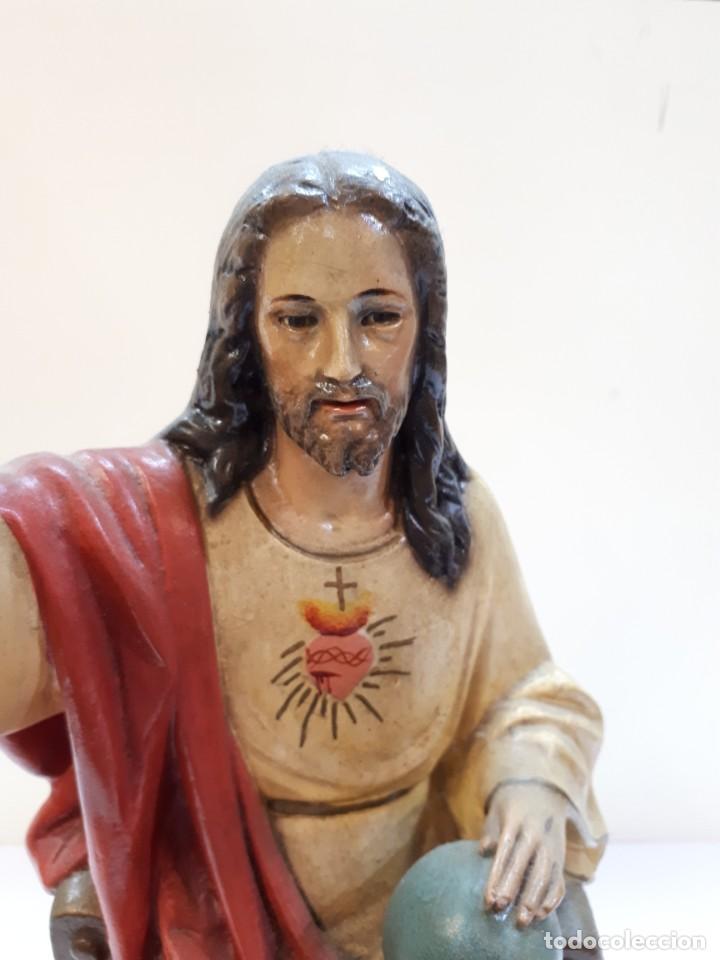 Antig&uuml;edades: Sagrado Coraz&oacute;n escayola. - Foto 6