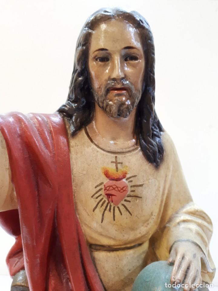 Antig&uuml;edades: Sagrado Coraz&oacute;n escayola. - Foto 7