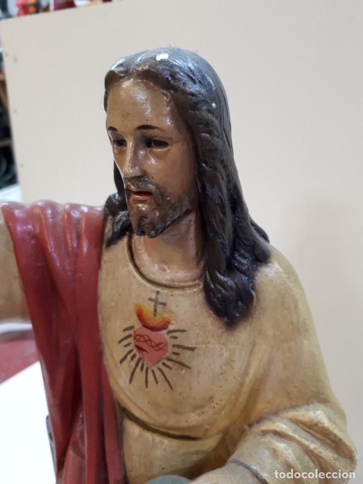 Antig&uuml;edades: Sagrado Coraz&oacute;n escayola. - Foto 8
