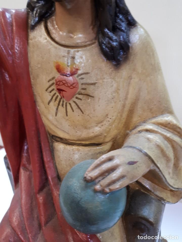 Antig&uuml;edades: Sagrado Coraz&oacute;n escayola. - Foto 9