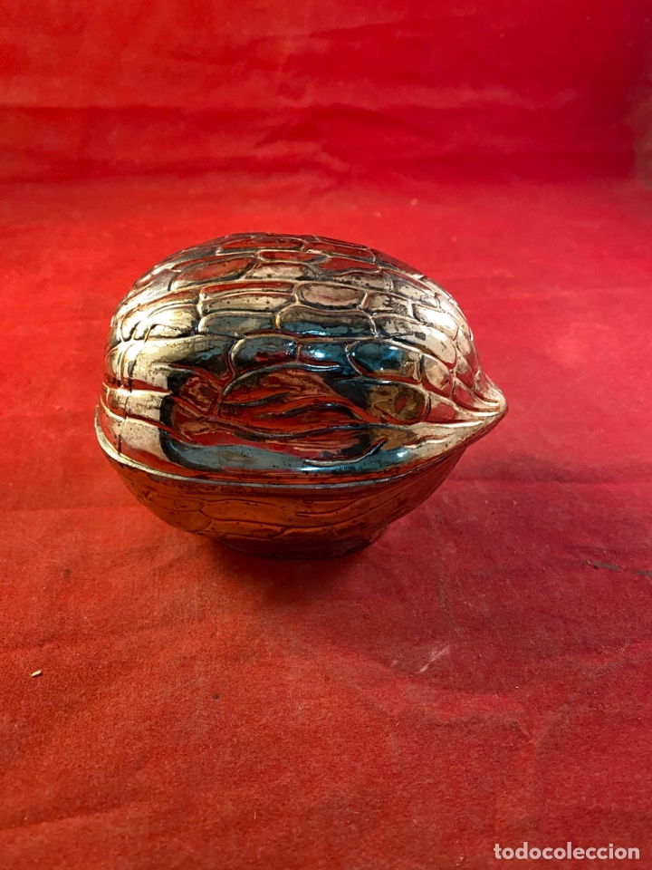 Antig&uuml;edades: Caja Nuez plateada - Foto 1