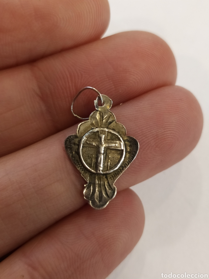 Antig&uuml;edades: Medalla de plata, Cristo de Caldas. - Foto 3