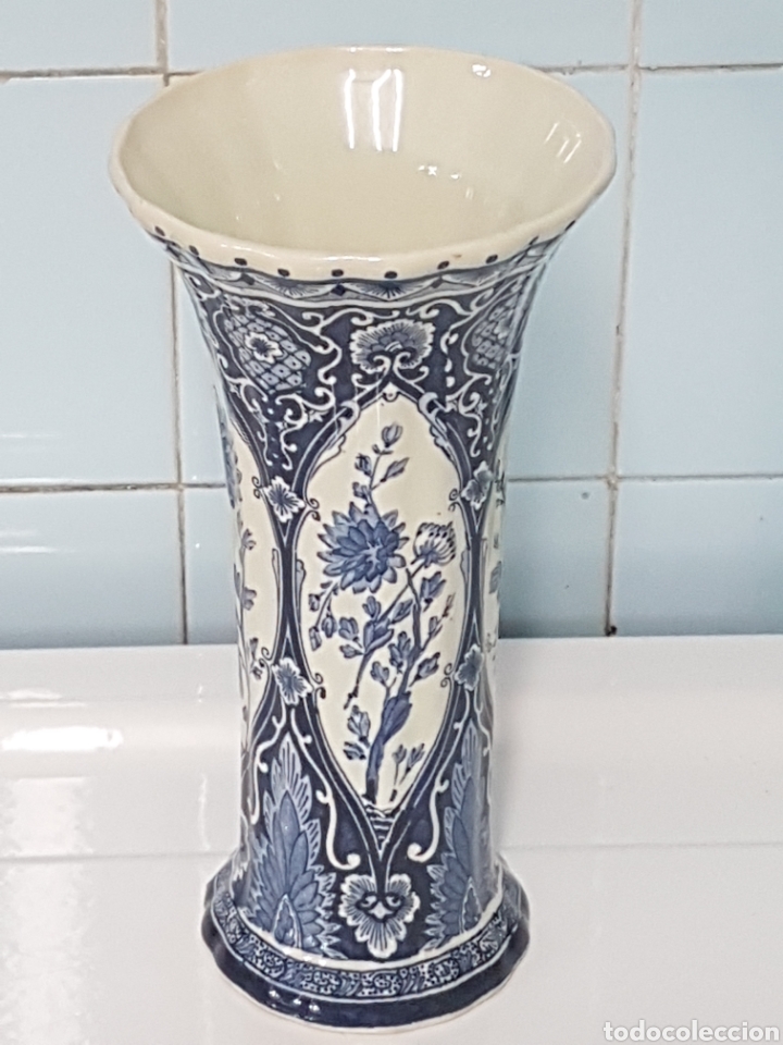 Antig&uuml;edades: GRAN JARRON CERAMICA DELF - Foto 2