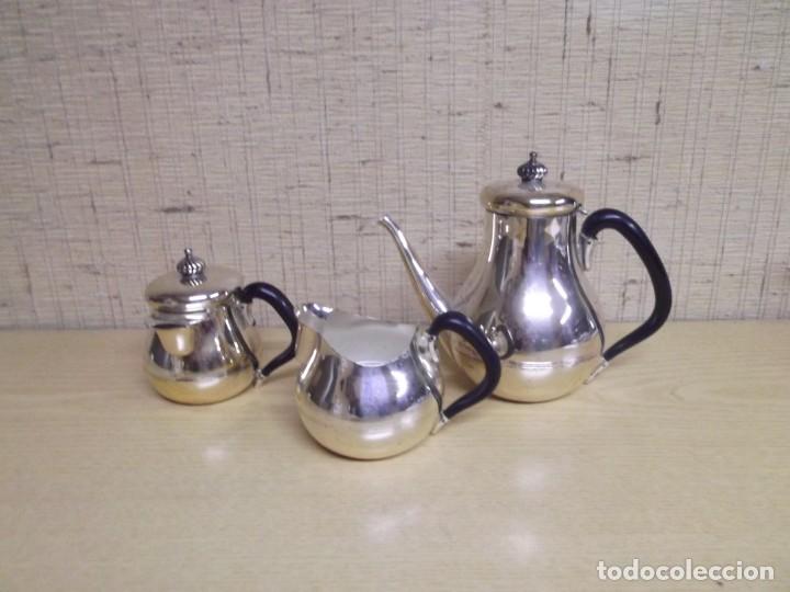 Antig&uuml;edades: Juego de caf&eacute; de plaque de plata.Farco - Foto 2
