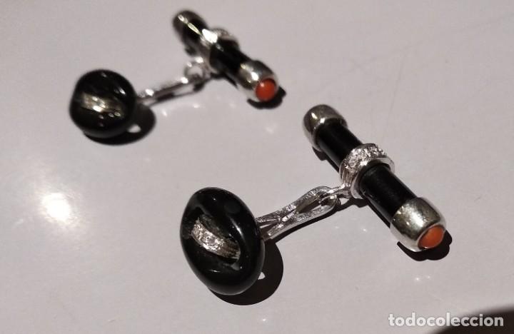 Antig&uuml;edades: GEMELOS ORO BLANCO &Oacute;NICE Y BRILLANTES - Foto 4