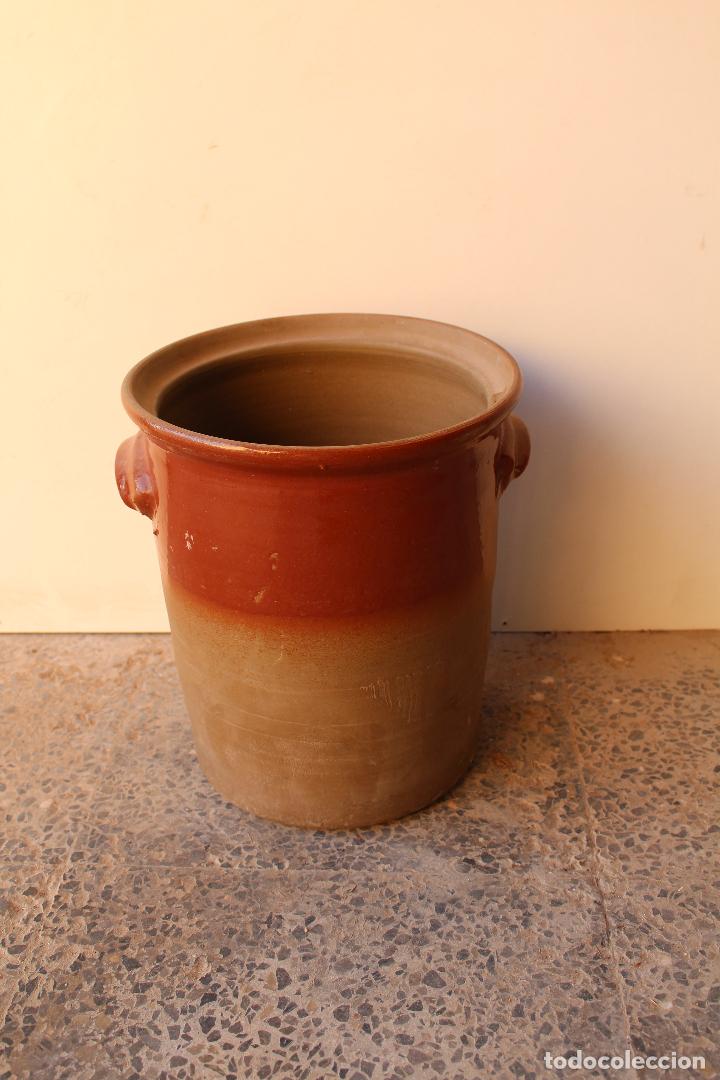 Antig&uuml;edades: tiesto macetero ceramica - Foto 4