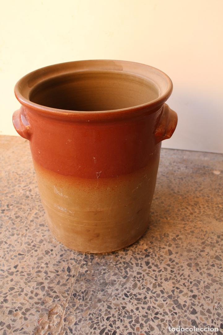 Antig&uuml;edades: tiesto macetero ceramica - Foto 1