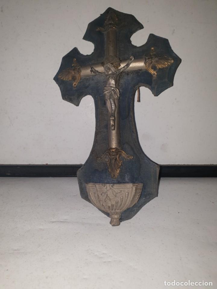 Antig&uuml;edades: CRUCIFIJO BENDITERO - Foto 5