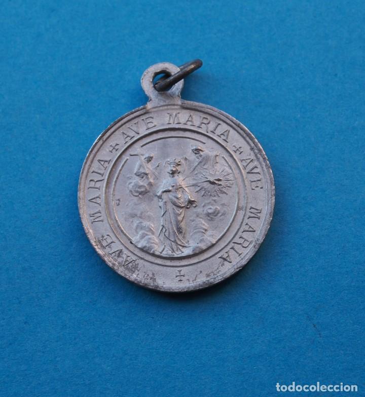 Antig&uuml;edades: MEDALLA RELIGIOSA .: AVE MAR&Iacute;A - Foto 2