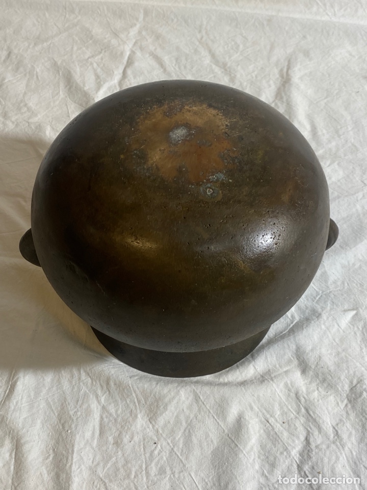 Antig&uuml;edades: Olla catalana en bronce, s.XVIII - Foto 7