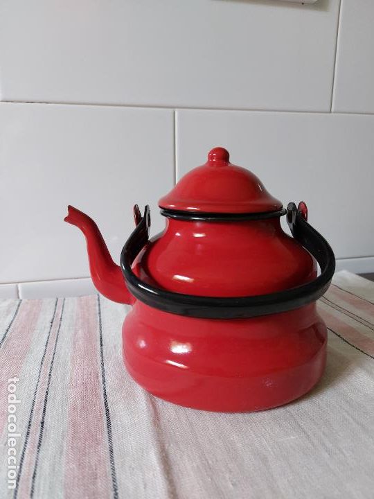 Antig&uuml;edades: CAFETERA - TETERA DE ESMALTE - Foto 1