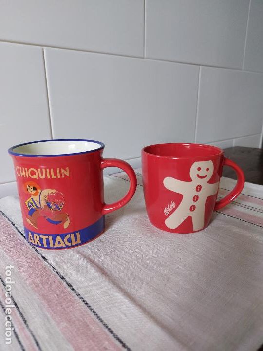 Oggetti Antichi: LOTE DE 2 TAZAS