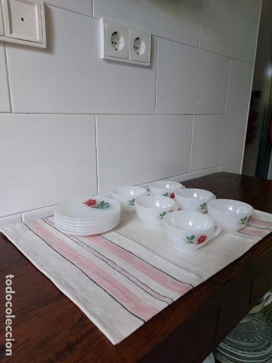 Antig&uuml;edades: LOTE 6 TAZAS & PLATILLOS - Foto 2