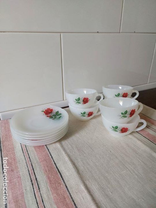Antig&uuml;edades: LOTE 6 TAZAS & PLATILLOS - Foto 3