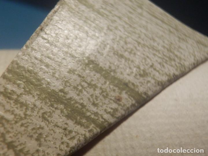 Antigüedades: Antiguo rollo de papel pintado Años 70´s - 53 cm de ancho - Verde jaspeado - Completo - ref. 802 - Foto 1 - 258240920