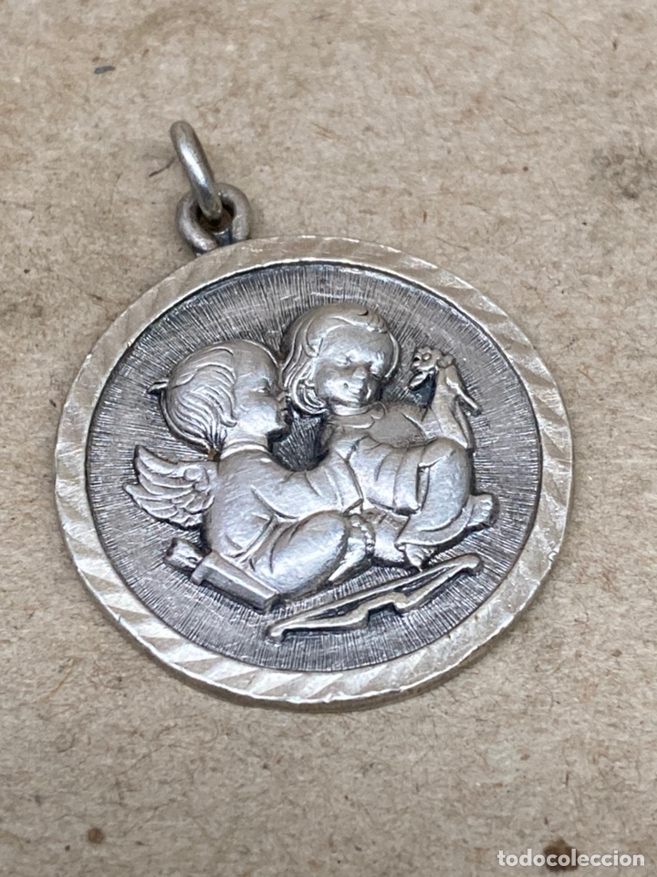 Antig&uuml;edades: Medalla religiosa de plata - Foto 1