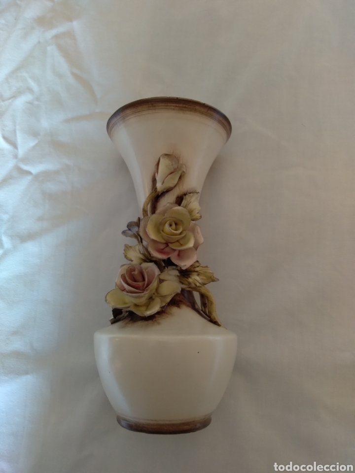 Antig&uuml;edades: florero Capodimonte - Foto 2