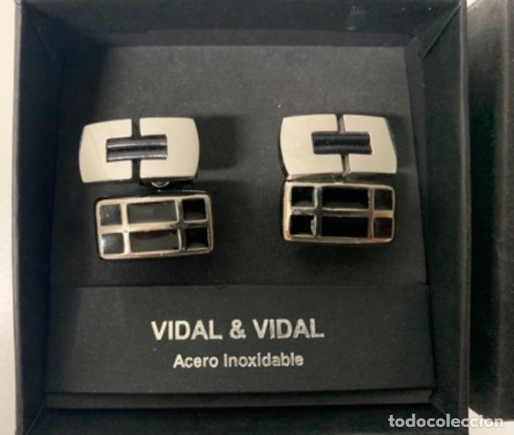 Antig&uuml;edades: GEMELOS DE ACERO INOXIDABLE - VIDAL & VIDAL. - Foto 1
