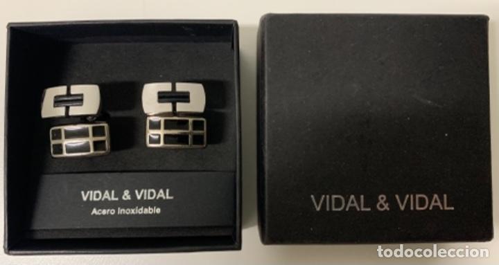 Antig&uuml;edades: GEMELOS DE ACERO INOXIDABLE - VIDAL & VIDAL. - Foto 2