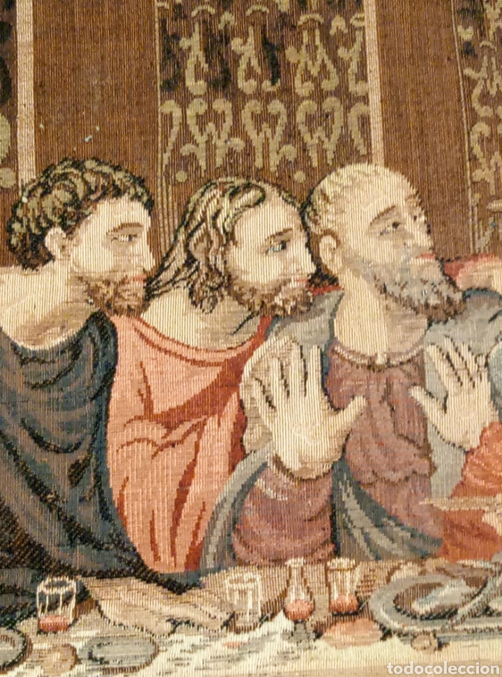 Antig&uuml;edades: Gran tapiz representaci&oacute;n de la &Uacute;ltima Cena - Foto 2
