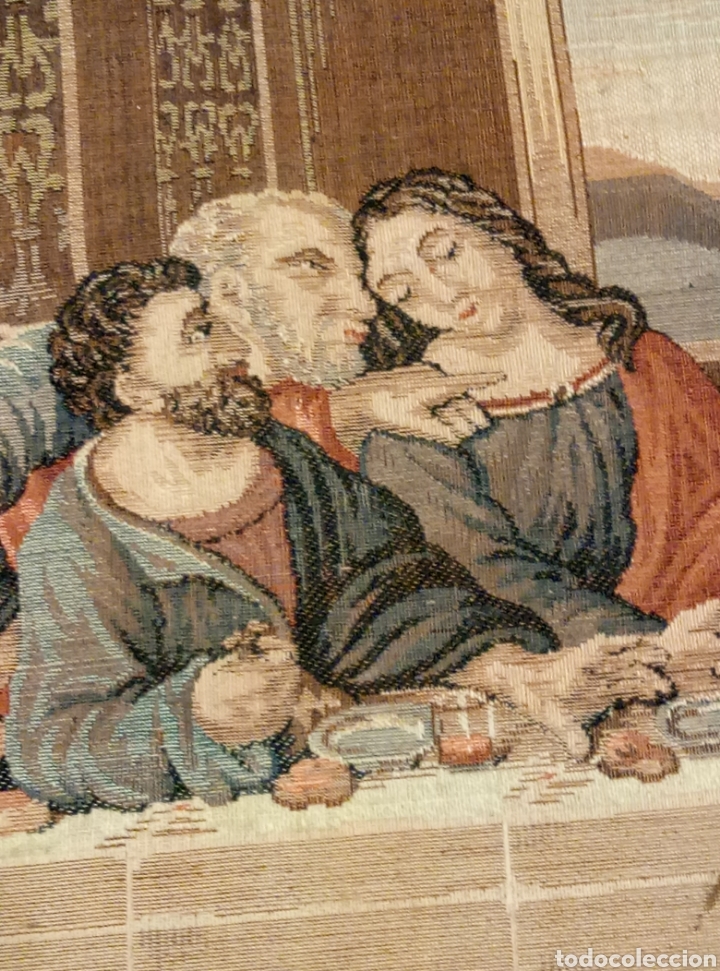 Antig&uuml;edades: Gran tapiz representaci&oacute;n de la &Uacute;ltima Cena - Foto 3