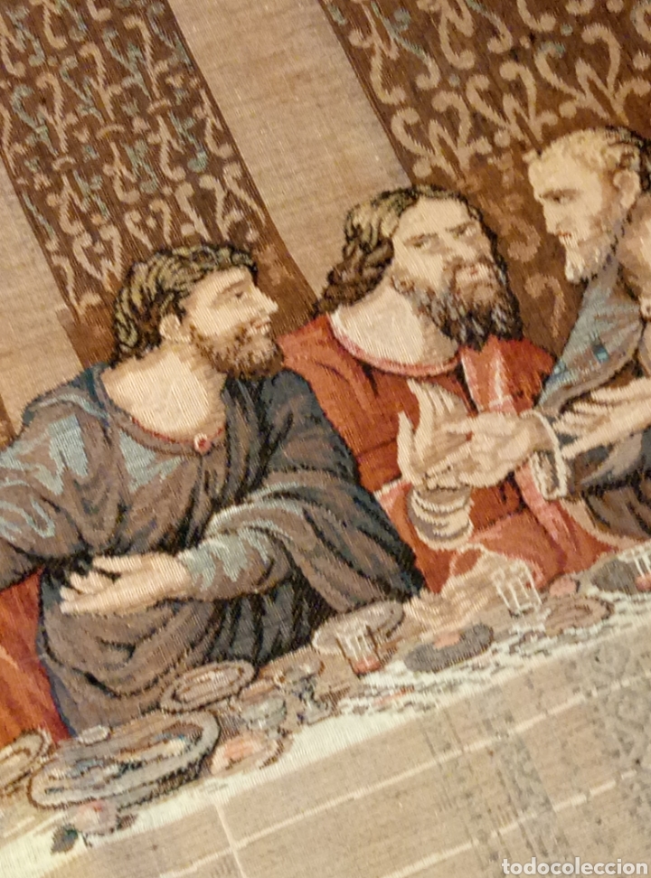 Antig&uuml;edades: Gran tapiz representaci&oacute;n de la &Uacute;ltima Cena - Foto 5