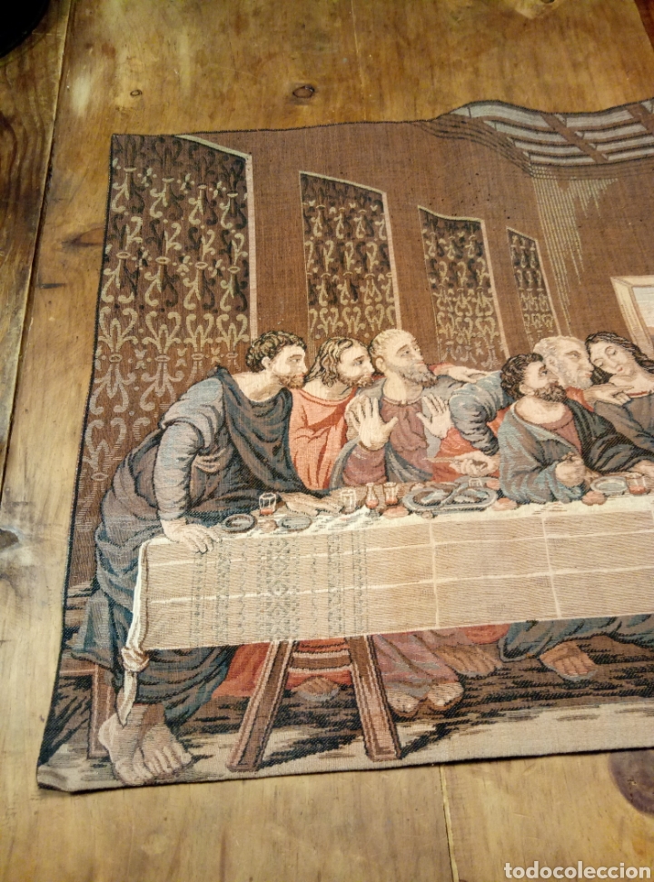 Antig&uuml;edades: Gran tapiz representaci&oacute;n de la &Uacute;ltima Cena - Foto 9