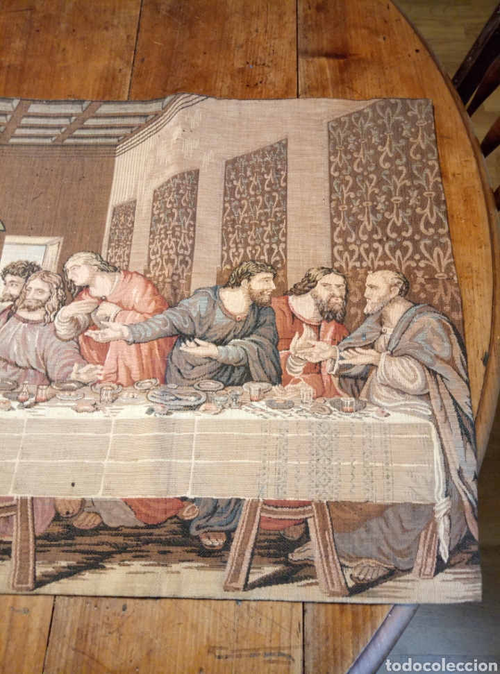 Antig&uuml;edades: Gran tapiz representaci&oacute;n de la &Uacute;ltima Cena - Foto 11