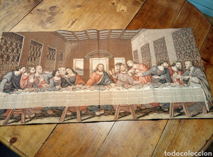 Antig&uuml;edades: Gran tapiz representaci&oacute;n de la &Uacute;ltima Cena - Foto 12