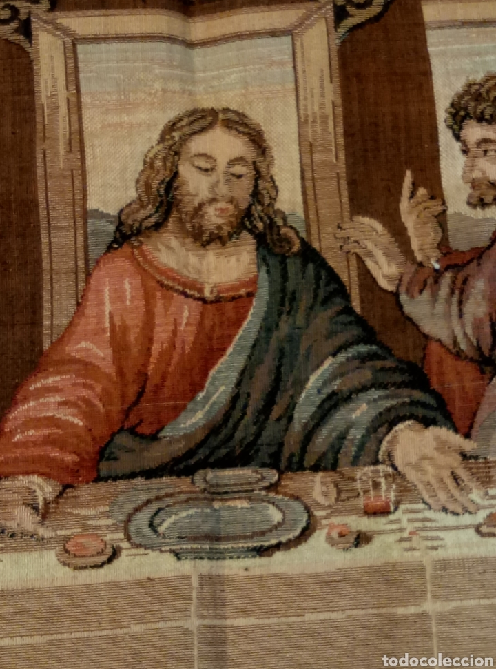 Antig&uuml;edades: Gran tapiz representaci&oacute;n de la &Uacute;ltima Cena - Foto 1
