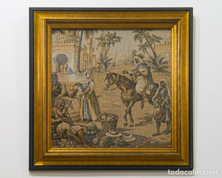 Antig&uuml;edades: Tapiz antiguo con escena &Aacute;rabe - Foto 1