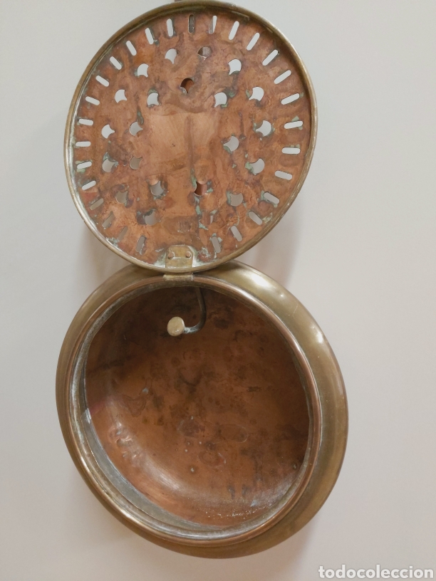 Antig&uuml;edades: Calienta camas cobre y bronce - Foto 5