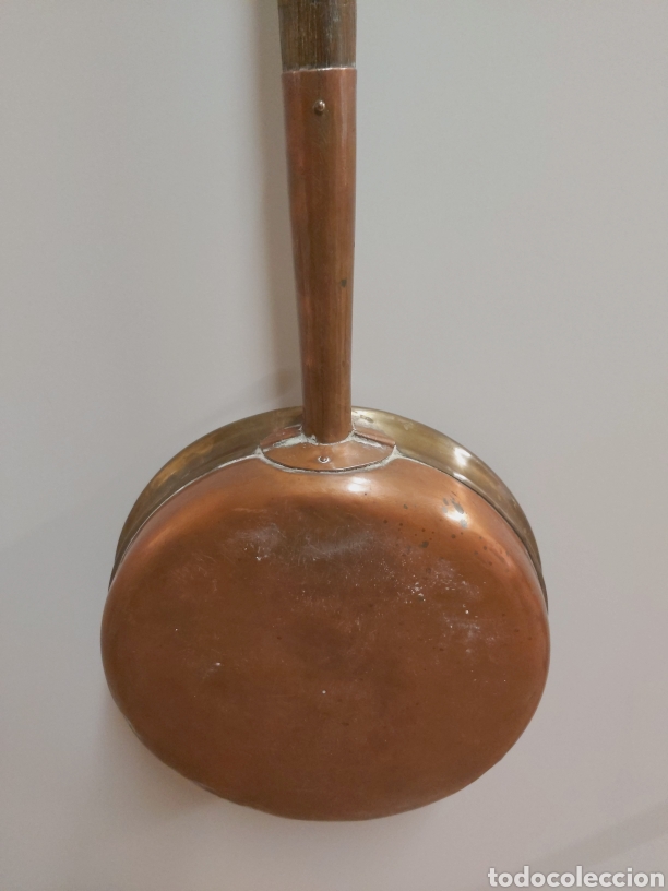Antig&uuml;edades: Calienta camas cobre y bronce - Foto 6